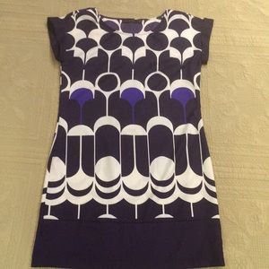 The Limited Cap Sleeve Printed Shift Dress size S